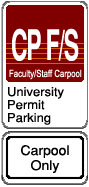 CP F/S Carpool sign