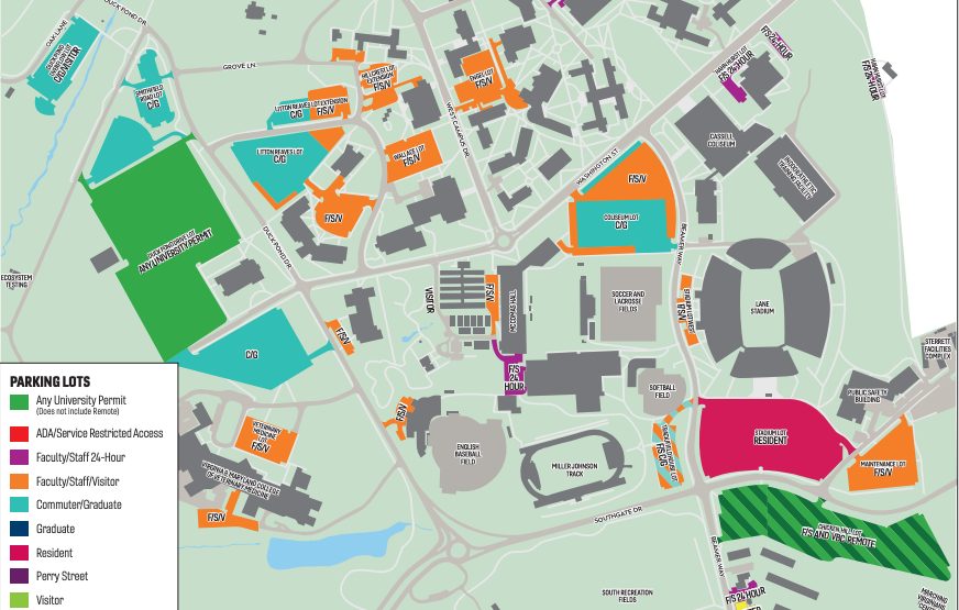 Campus Parking Map 2023-2024