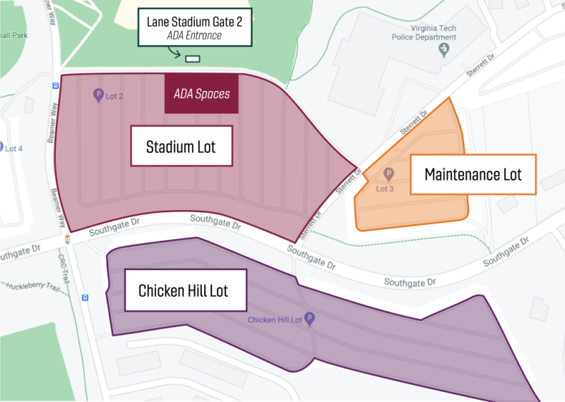 Commencement Parking Parking Services Virginia Tech