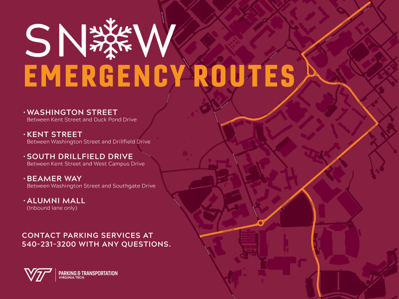 list of emergency snow routes